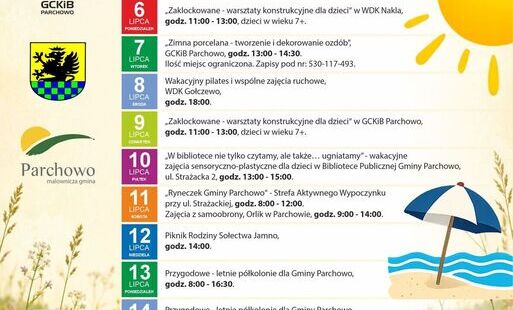 Zdjęcie do WAKACJE 2026 - LIPIEC Z GCKiB PARCHOWO