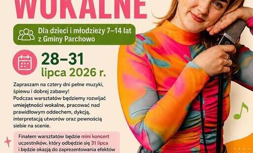 Zdjęcie do WARSZTATY WOKALNE Z PAULINĄ MASLOCH W GCKIB PARCHOWO